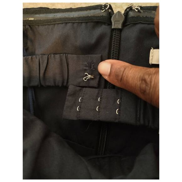 J. Crew Women's Dress Sweetheart Neckline 100% Silk Navy Size 4 Formal Romantic - Picture 13 of 16